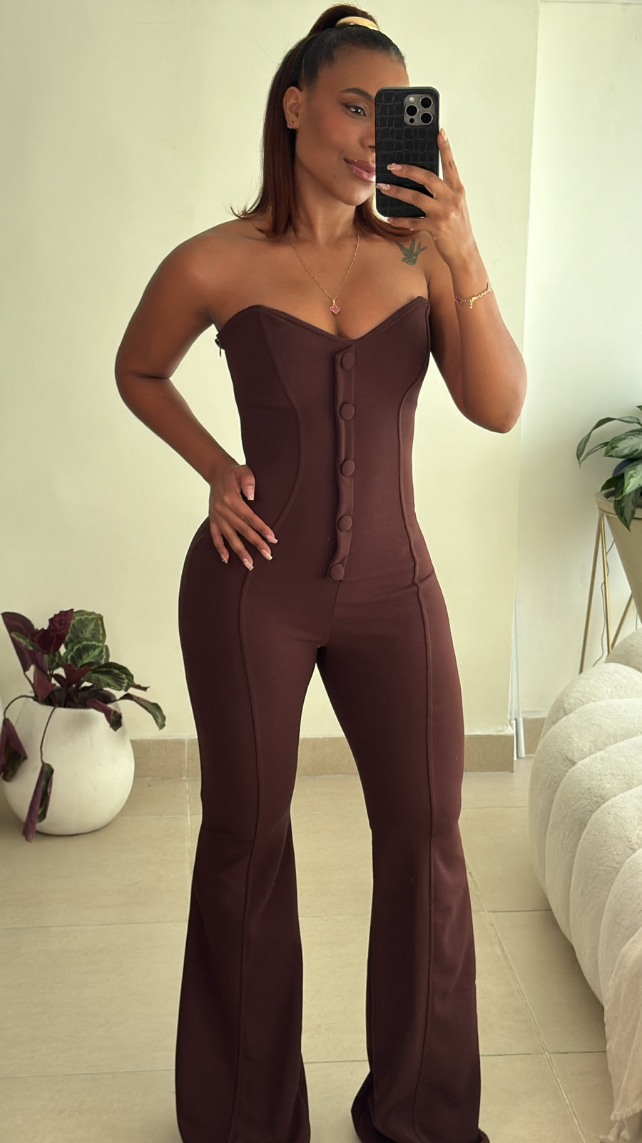 Enterizo Naila estraple copas mangas removibles Casual