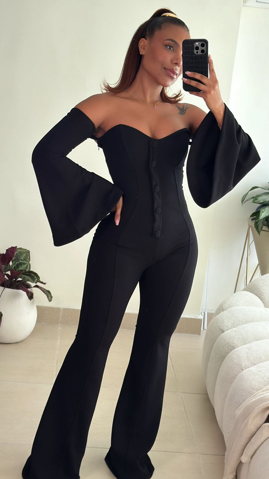 Enterizo Naila estraple copas mangas removibles Casual